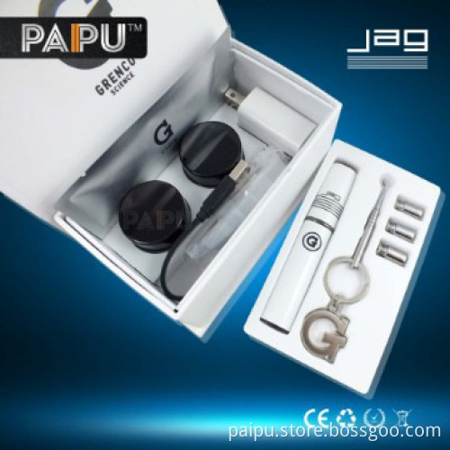 China mechanical mod glass globe wax vaporizer JAG elicps atomizer